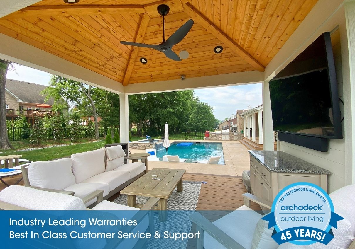 poolside covered porch builders Nashville area